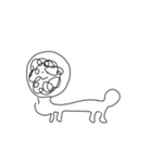 画伯の動物王国(？)（個別スタンプ：3）