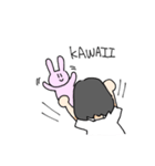 うさぎ可愛し女の子（個別スタンプ：7）