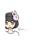 うさぎ可愛し女の子（個別スタンプ：16）