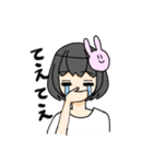 うさぎ可愛し女の子（個別スタンプ：22）