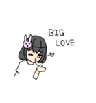 うさぎ可愛し女の子（個別スタンプ：24）