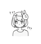 うさぎ可愛し女の子（個別スタンプ：27）