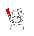 うさぎ可愛し女の子（個別スタンプ：28）