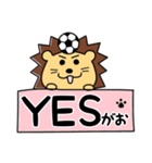 サッカーライオンのスタンプ（個別スタンプ：7）