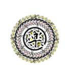 中二病魔法陣 漢字一文字 感情スタンプ（個別スタンプ：4）