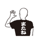 黒Tシャツボーズ（個別スタンプ：1）