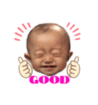 薄っ毛、赤ちゃん ＊りりたん＊（個別スタンプ：5）