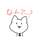 ネクタイをつけた猫（個別スタンプ：28）