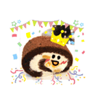 いちごろーるとココアろーる♪（個別スタンプ：35）