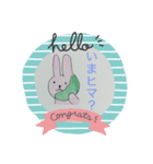 いやしのうさぎさん（個別スタンプ：3）