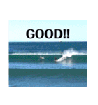 LIP'S SURF サーフィン写真のあいさつ系！（個別スタンプ：14）
