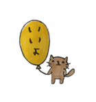 デカ文字「ねこまる」（個別スタンプ：3）