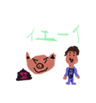 こうへいとママの作ったスタンプです（個別スタンプ：8）