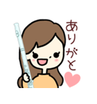 フルート大好きガール 2（個別スタンプ：1）