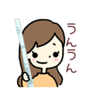 フルート大好きガール 2（個別スタンプ：34）