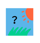 風景と文字（個別スタンプ：1）