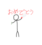 棒人間の日常 No.2（個別スタンプ：8）