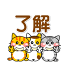 可愛いにゃんこ達【12】でか文字こもじ（個別スタンプ：17）