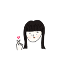 韓国の女の子 日本語.ver（個別スタンプ：4）