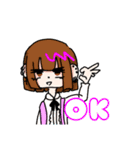 ピアス女子（個別スタンプ：1）