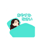 ミント好き女子の日常（個別スタンプ：6）