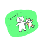 のらりくらりのしろくまさんと仲間たち（個別スタンプ：10）