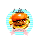 ハンバーガーだよ（個別スタンプ：8）