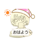 コミック風ショートカットの女の子（個別スタンプ：2）