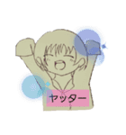 コミック風ショートカットの女の子（個別スタンプ：7）