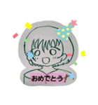 コミック風ショートカットの女の子（個別スタンプ：11）