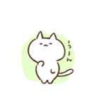 おっとりしろねこ（個別スタンプ：3）