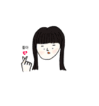 韓国の女の子 한국말.ver（個別スタンプ：5）