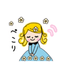 キラキラ女子の丁寧言葉(jw的)（個別スタンプ：1）