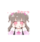 ピンクさん推しのオタクちゃん（個別スタンプ：2）