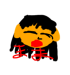 園児の絵 ホラー有（個別スタンプ：1）