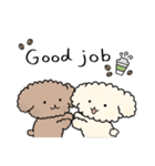 poodle☆プードル(cream/クリーム)（個別スタンプ：14）