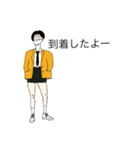 韓国の女の子 大きい文字.ver（個別スタンプ：9）