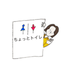韓国の女の子 大きい文字.ver（個別スタンプ：10）