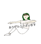 韓国の女の子 大きい文字.ver（個別スタンプ：13）