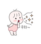 ピンクスーツのベビー TongTong（個別スタンプ：9）