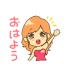 セクシーでキュートな女の子のスタンプ（個別スタンプ：1）
