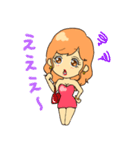 セクシーでキュートな女の子のスタンプ（個別スタンプ：21）