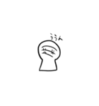 しろくんのシンプルスタンプ（個別スタンプ：6）