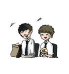 スーツさんたち。（個別スタンプ：34）