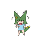 ワニワニかな（個別スタンプ：3）