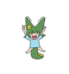 ワニワニかな（個別スタンプ：15）