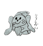 どこか長くなっちゃう生き物たち（個別スタンプ：1）