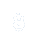 うさぎタン。（個別スタンプ：3）