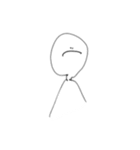 手書き風 シンプルな人たち（個別スタンプ：5）