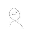 手書き風 シンプルな人たち（個別スタンプ：6）